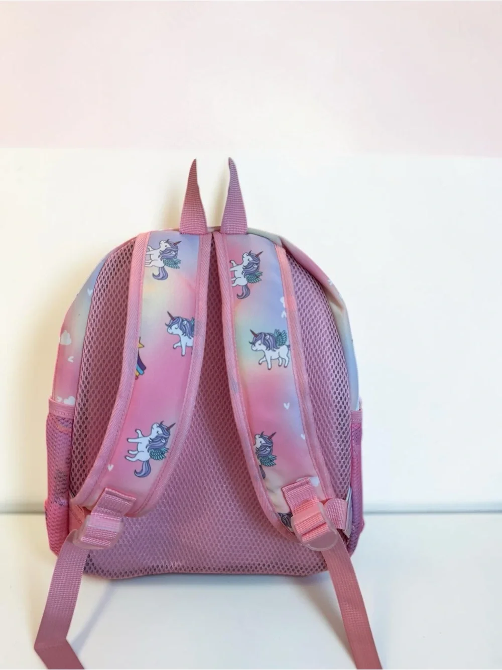 NWT Kids Pink Pastel Unicorn Backpack